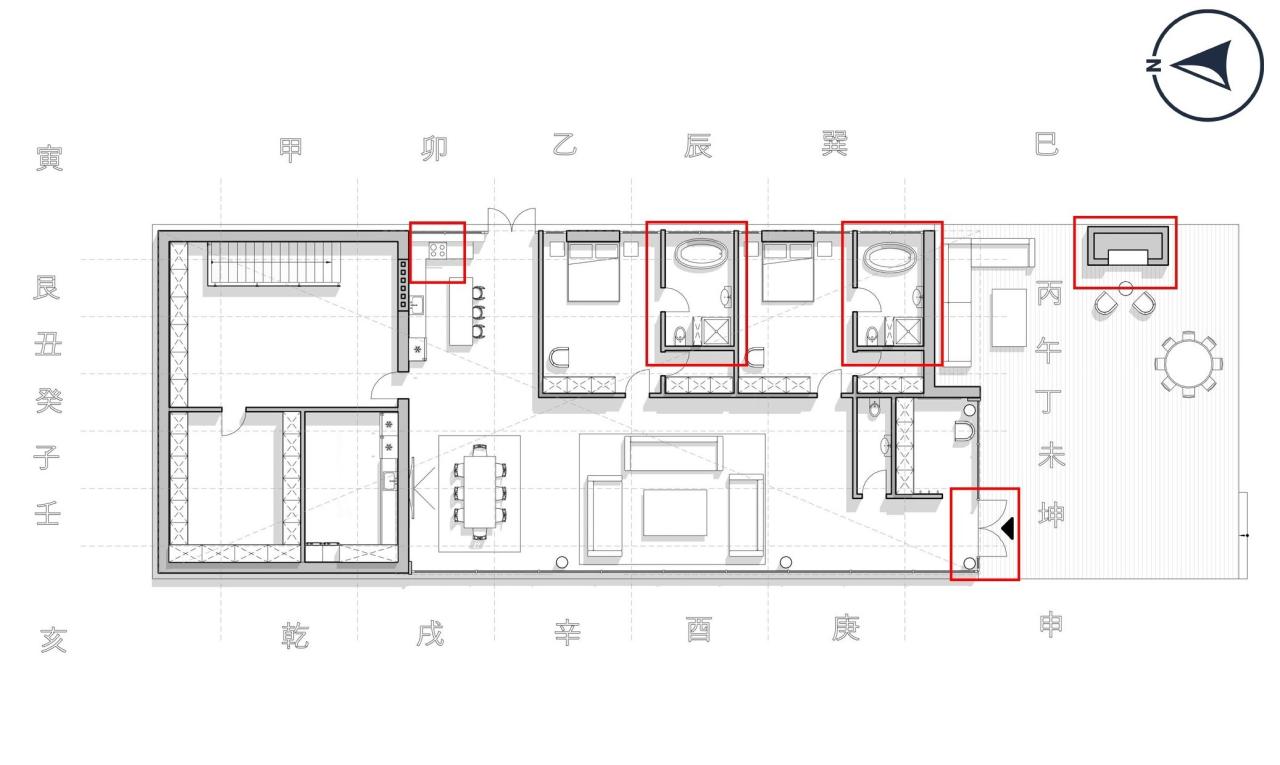 Схема планировки квартиры по Фэн Шуй